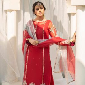 Shirt with embroidered